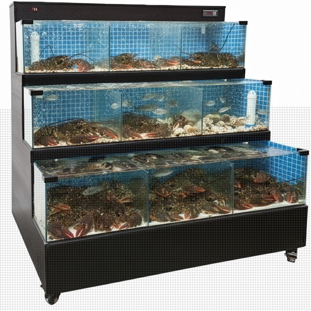 Bể hải sản thương mại 3 tầng SeaHome